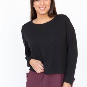 Pullover Sweater In Black By Agnes & Dora